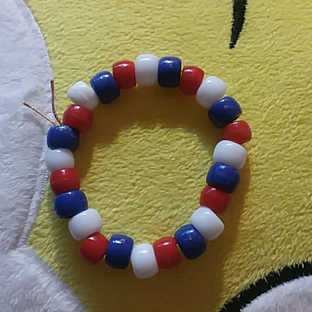 Red white and Blue Bracelets